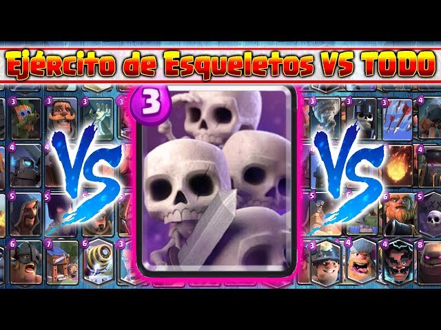 Skeletons Army VS ALL Cards | In Defense | 14 VS 1