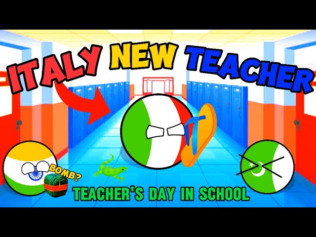 TEACHER'S DAY IN SCHOOL | Countryballs in School || @Random-Comparison
