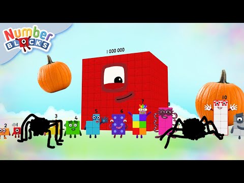 Numberblocks - #Halloween for Kids | Learn to Count | Spooky Sums & Scary Adventures! 🦇