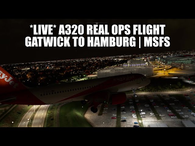 🔴 LIVE: A320 Real Ops Flight (ILS Inop) - Gatwick to Hamburg | Fenix, VATSIM & MSFS 2020