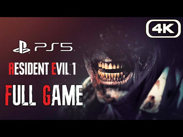 RESIDENT EVIL 1 REMAKE PS5 Gameplay Walkthrough FULL GAME (4K 60FPS) No Commentary