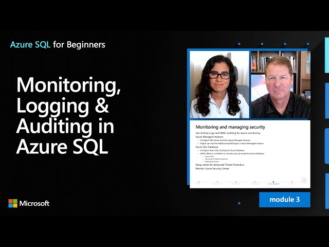 Monitoring, Logging & Auditing in Azure SQL | Azure SQL for beginners (Ep. 28)