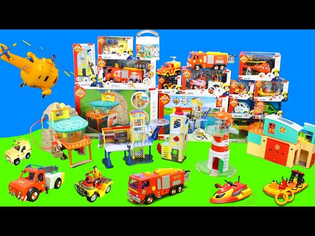 Feuerwehrmann Sam: Alle Feuerwehrstationen & Spielzeug Feuerwehrautos der Pontypandy Feuerwehr