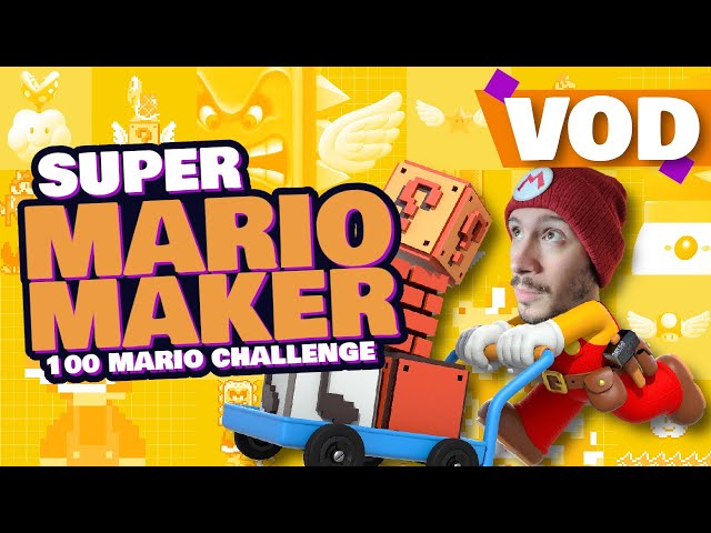 KB LIVE | Playing Super Mario Maker (100 Mario Challenge)
