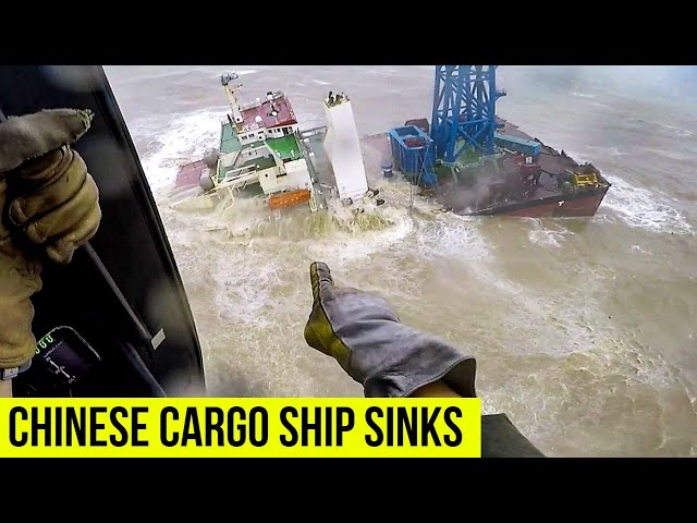 Chinese cargo ship sinks off the coast of Japan.