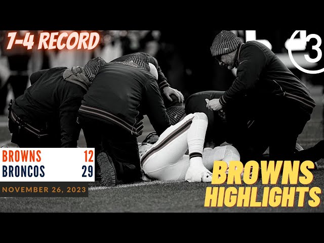 VIDEO | Cleveland Browns offense struggles in 29-12 loss to Denver Broncos