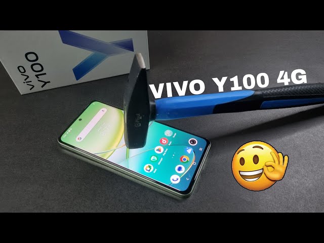 Vivo Y100 4G Screen Scratch Test | Vivo Y100 Durability Test 🔨🛠️