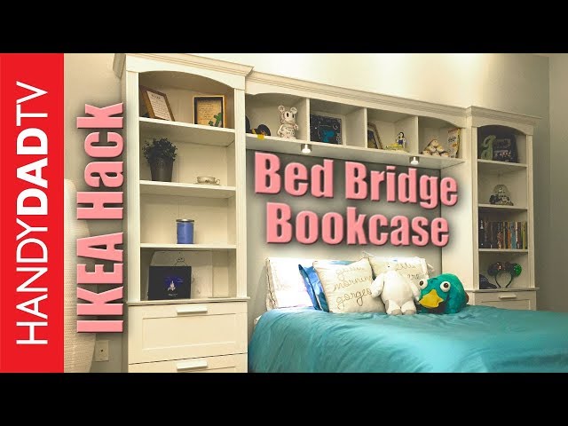 IKEA Hack Bed Bridge Bookcase