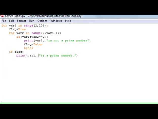 Python Programming Tutorial - 21: Nested Loops