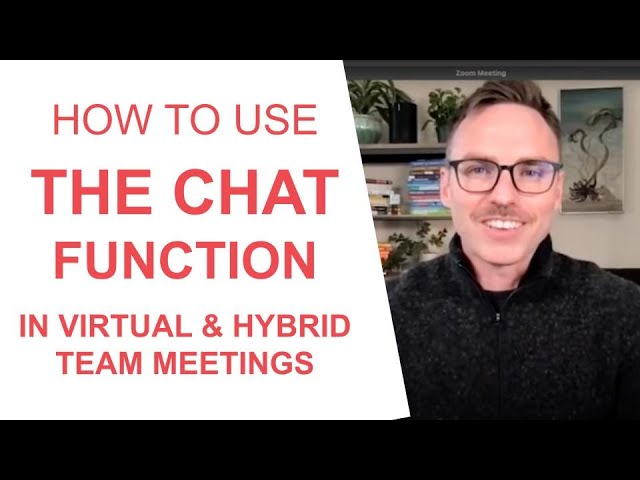How to use the Chat Function in Virtual and Hybrid Meetings