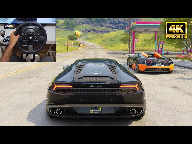 Lamborghini Huracan & Bugatti Veyron | The Crew Motorfest | Thrustmaster T300RS + TH8A gameplay