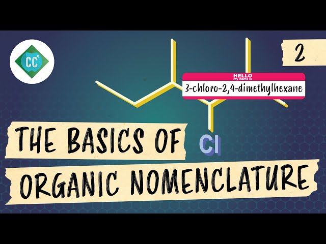 The Basics of Organic Nomenclature: Crash Course Organic Chemistry #2