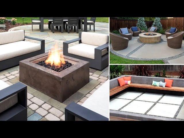 Concrete Patio Ideas (43+) Beautiful Backyard and Garden Landscaping Design