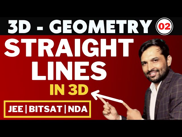 3D Geometry 02 | Straight Lines in 3D | Bhannat Maths | Lega Sir Maths