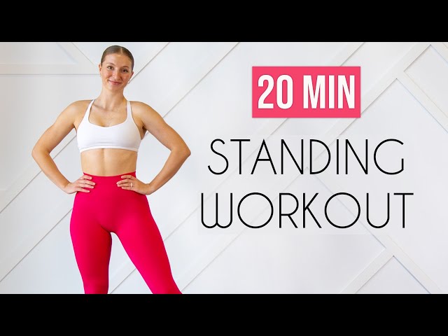 20 MIN FULL BODY HIIT - All Standing, No Repeats, No Equipment, Home Workout