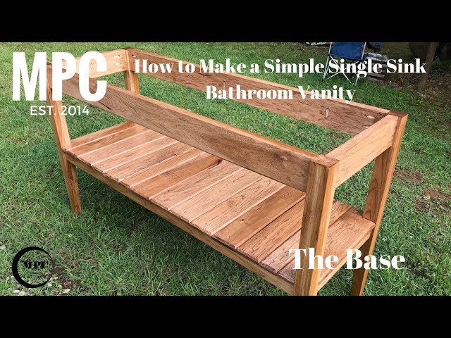 How to Make a Simple Single Sink Bathroom Vanity (The Base)