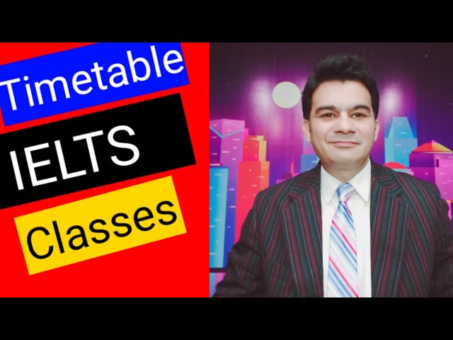 IELTS Classes TimeTable @ Genius Institute Lahore  by Sir NA Saqib - Best IELTS Trainer in Lahore