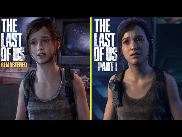 The Last of Us Part I (Remake) vs Remastered Left Behind DLC All Cutscenes Comparison | PS5 4K60 FPS