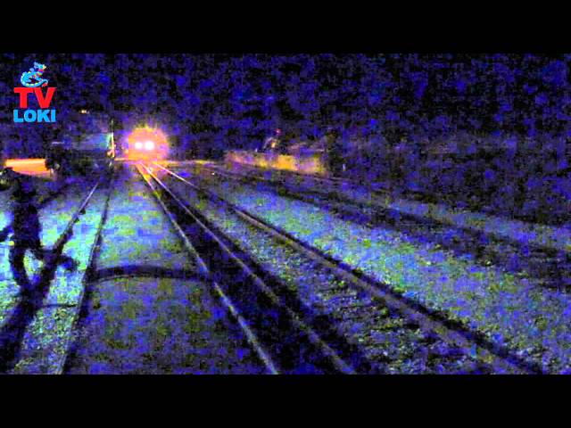 Night train passing through Licko Lesce