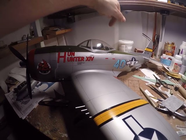 Guillow P-47D project: Part 67 - decals stencils and whatnot