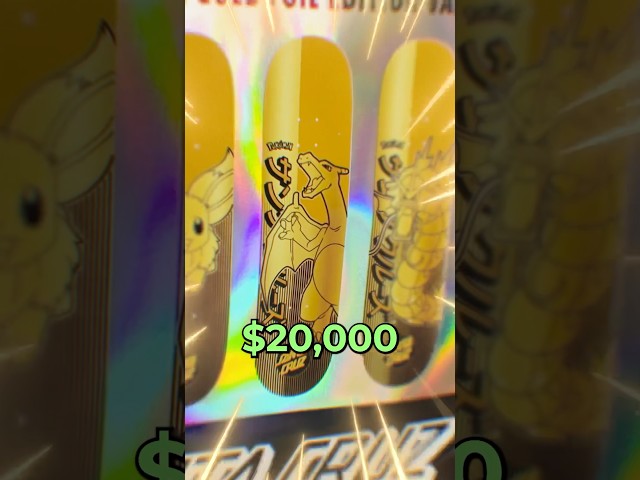 Hunting For The $20,000 Gold Charizard Pokemon Skateboard