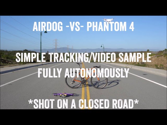Active Track in Sport: DJI Phantom 4 vs Airdog Drone