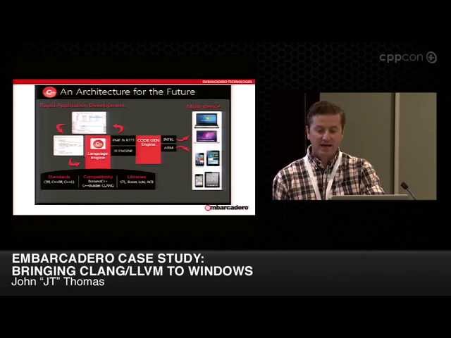Embarcadero Case Study: Bringing CLANG/LLVM To Windows - John "JT" Thomas [ CppCon 2014 ]