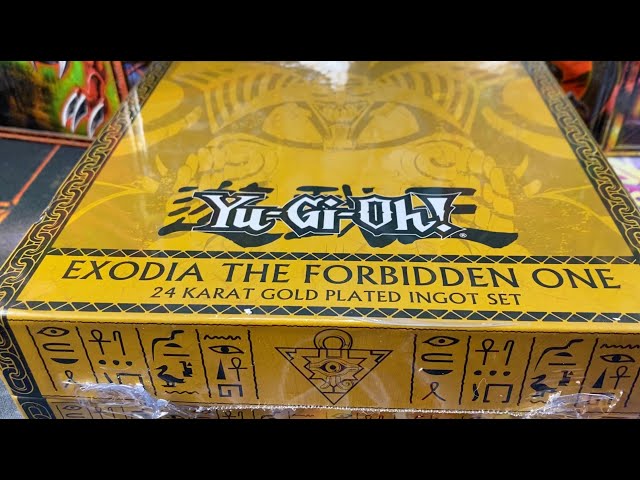 I summoned EXODIA!!! 24K Gold Plated Yugioh Exodia The Forbidden One!!