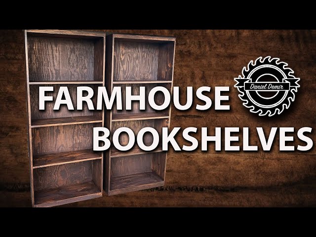 How to build a Farmhouse Bookshelves? DIY Step by Step