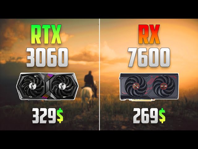 RX 7600 vs RTX 3060 - 1080p