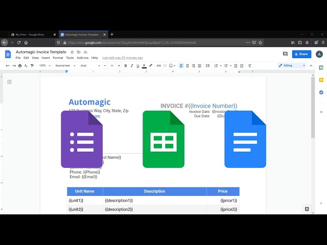 How to Automate Invoice Creation with Google Sheets, Docs and Forms