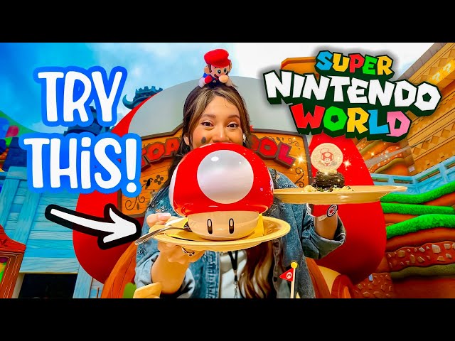 A MUST TRY Food At Super Nintendo World | Land Officially Opens ! Universal Studios Hollywood