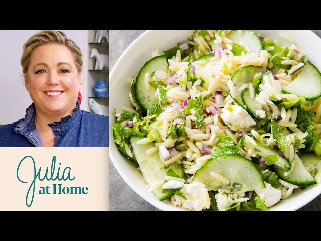 How to Make Easy Feta Pasta Salad | Julia at Home
