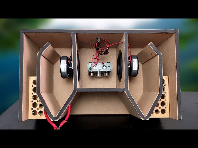 DIY MDF Wood Subwoofer Bluetooth Speaker - super tight bass