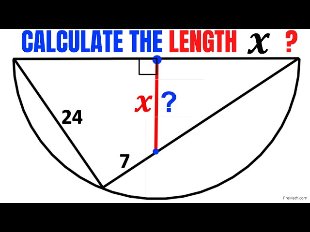 Find the length X | Important Geometry and Algebra skills explained