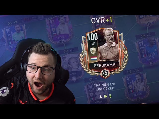We Claimed Event Icon Dennis Bergkamp and Levelled Him to 100 OVR! FIFA Mobile 22 Road to FIFA Champ