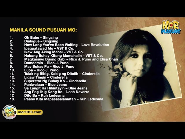 Manila Sound Pusuan Mo | MOR Playlist Non-Stop OPM Songs 2018 ♪