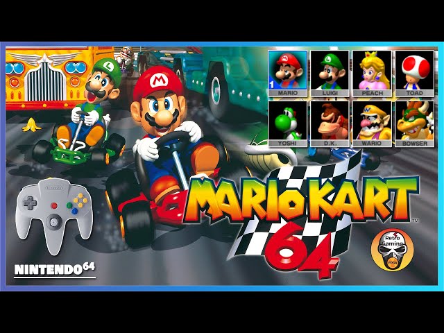Mario Kart 64 - Nintendo 64 gameplay on Mister FPGA