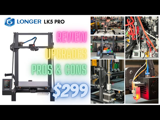 Longer LK5 Pro $299 300x300x400 3D Printer: Silent stepper drivers, touch screen, and Upgrades