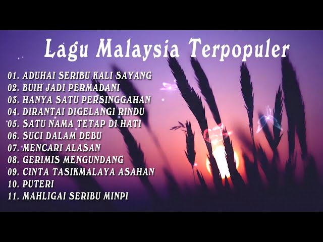 Lagu Malaysia Pengantar Tidur , Gerimis Mengundang , Cover Lagu 🎶Akustik full album 🟩
