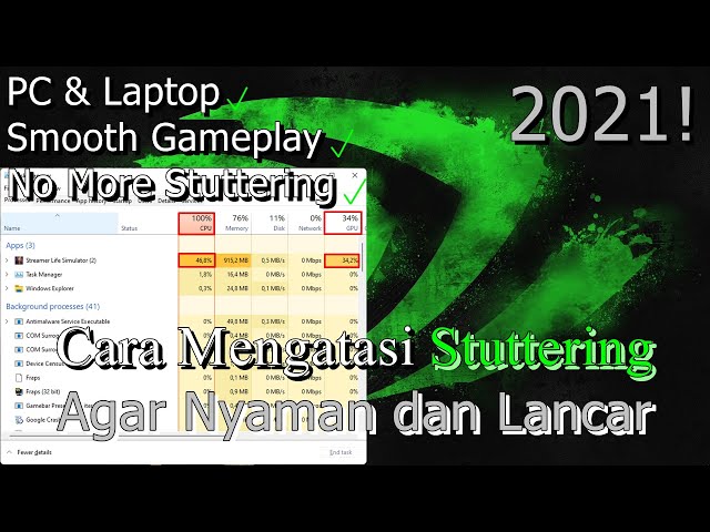 🔧Cara Mengatasi Stuttering Pada Game Di PC & Laptop ✅ Agar Nyaman dan Lancar | 2021!