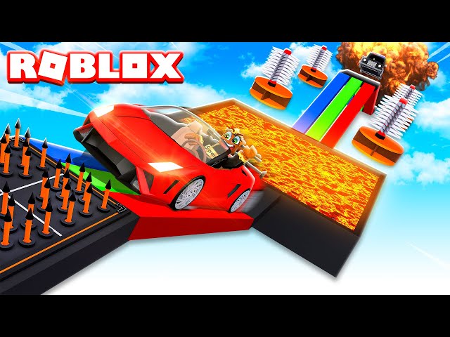 CAR PARKOUR IN ROBLOX!