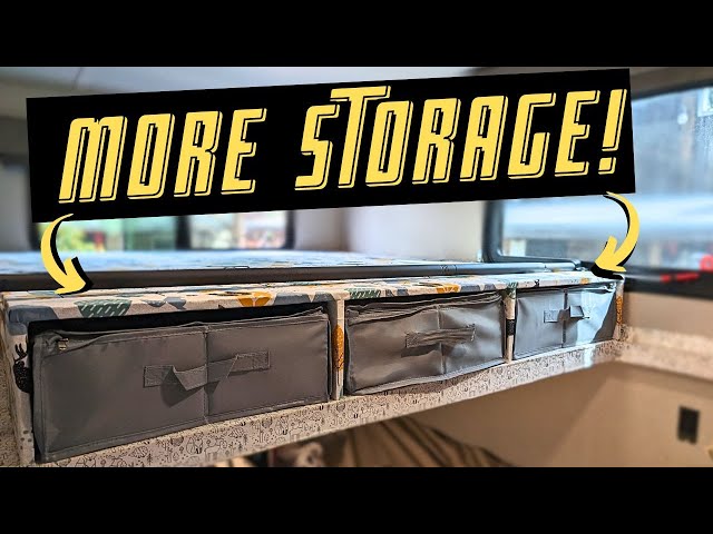 Travel Trailer Bunk Bed Remodel (RV Storage Hacks)