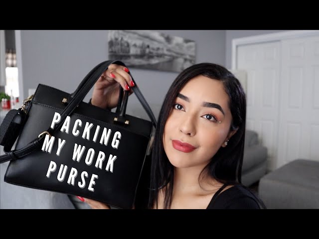 Packing my NEW work purse | ASSISTANT 👜🤍