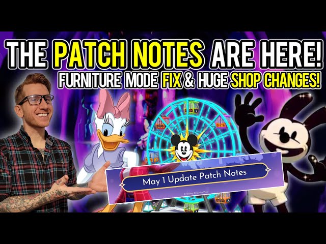 HUGE Furniture Mode Fix?! The FULL Patch Notes BREAKDOWN! Disney Dreamlight Valley Update