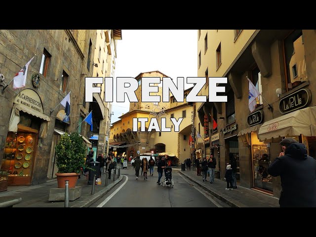 Firenze, Italy - Driving Tour In The Rain 4K