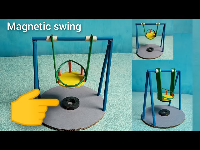 How to make a Magnetic Swing || homemade magnetic automatic swing || science project for  students