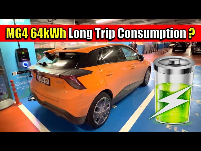 MG4 64kWh Electric Car Winter Long Trip - Range / Consumption?