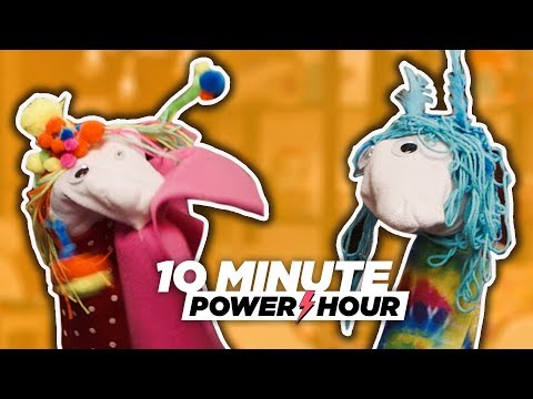 The Great Glittery Sock Puppet Palooza (ft. Matt) - 10 Minute Power Hour