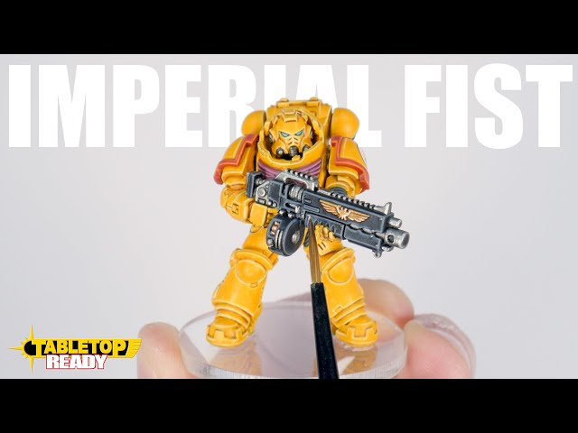 How To Paint Imperial Fists Space Marines | Painting Yellow Power Armour | Warhammer 40,000